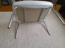 Italiaanse vintage leren hocker