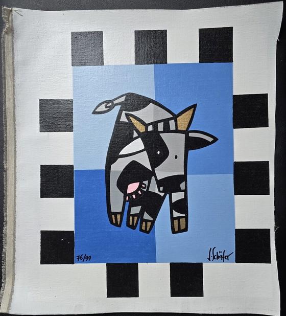 Image 1 of Jacqueline Schafer - Cow Blue