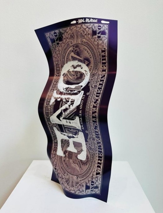 Image 1 of Karl Lagasse (1981) "One Dollar" kunstwerk - gelimiteerde oplage 9/32