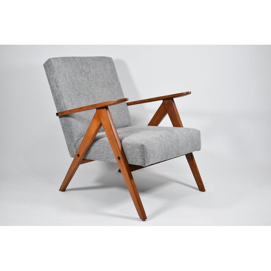Image 1 of Vintage grijze fauteuil VAR 1960