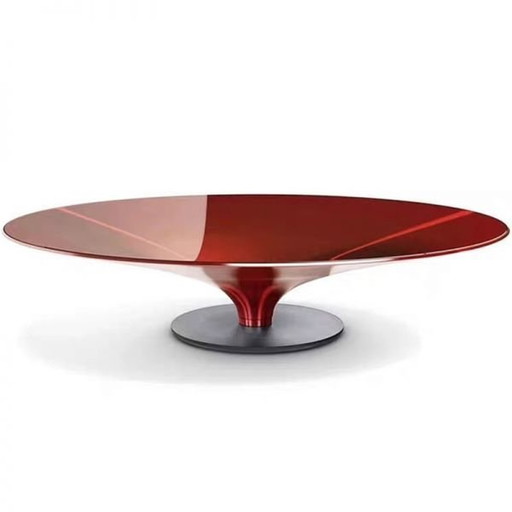 Tafel Basse Roche Bobois Model " Ovni " Ontwerp Vincenzo Maiolino La Forme Particulière Du Cône Des Tables Basses Ovni