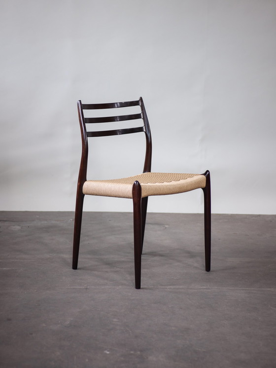 Image 1 of 4x N.O. Møller eetkamerstoelen 78 Deens design