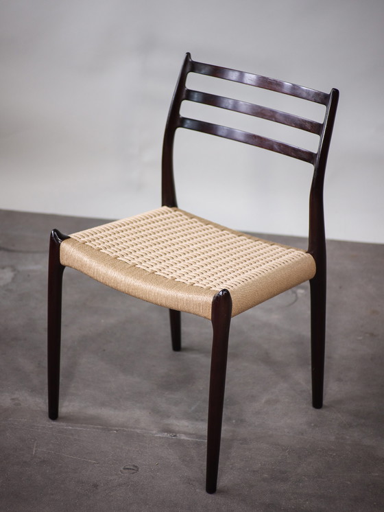 Image 1 of 4x N.O. Møller eetkamerstoelen 78 Deens design