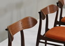 4x Louis van Teeffelen eetkamerstoelen