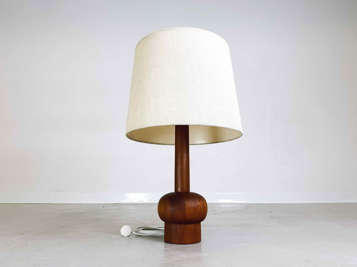 Originele Midcentury tafellamp vloerlamp teak 1960 Deens