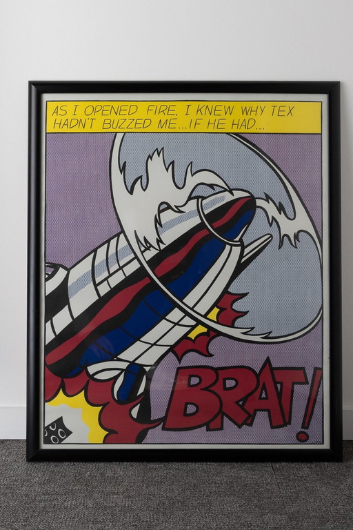 Roy Lichtenstein Print Signed by Artist