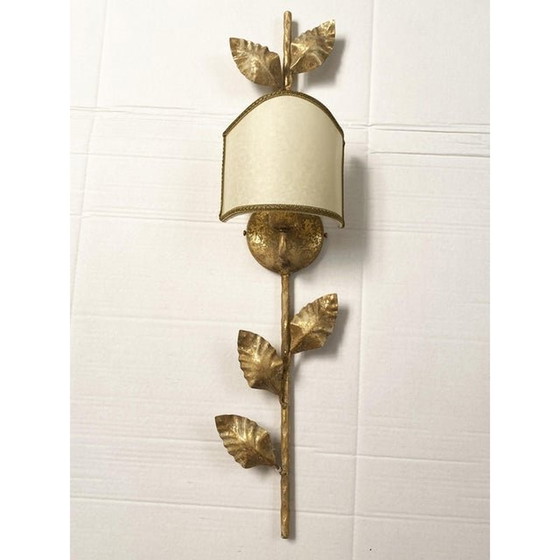 Image 1 of Moderne wandlamp Florence stijl geschilderd in bladgoud en klei