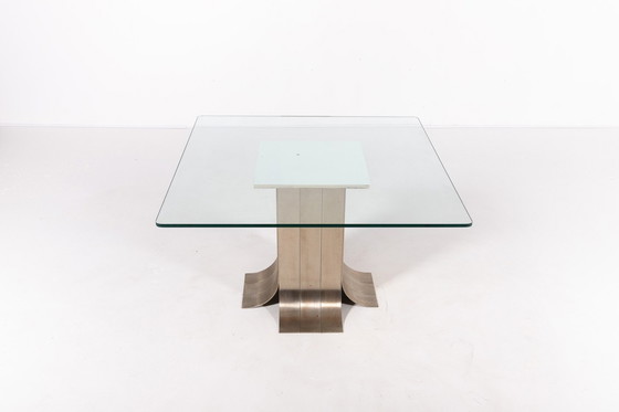 Image 1 of Architectonisch Italiaans design tafel, 1970