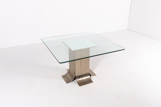 Image 1 of Architectonisch Italiaans design tafel, 1970