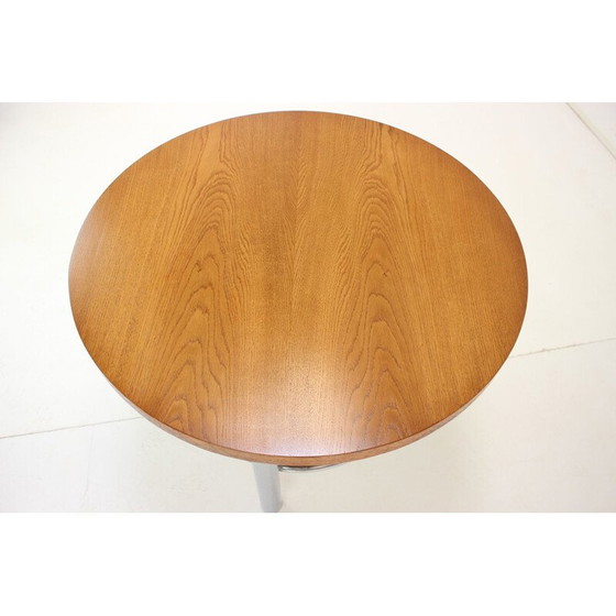 Image 1 of Vintage houten en chromen salontafel van Kovona, Tsjecho-Slowakije 1960