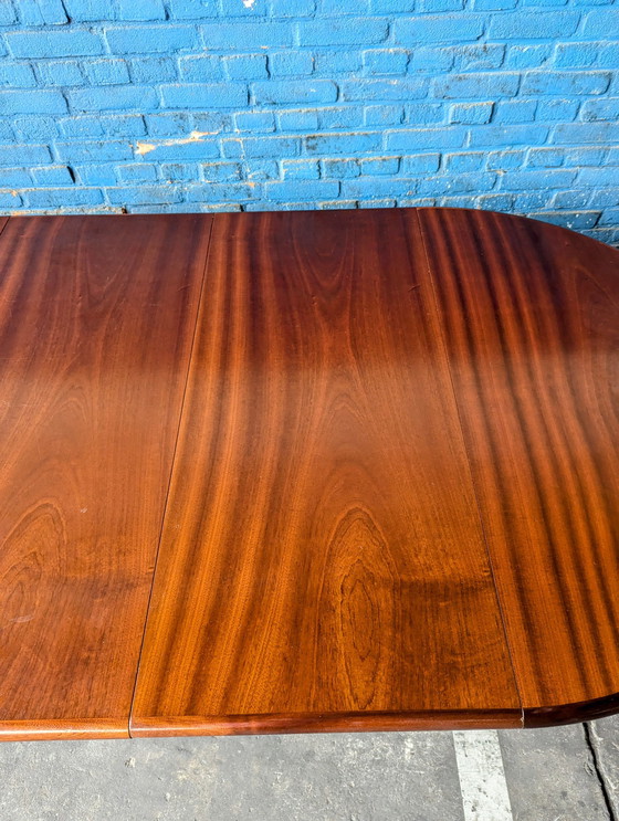 Image 1 of Vintage Eettafel Ovaal Teak Uitschuifbaar