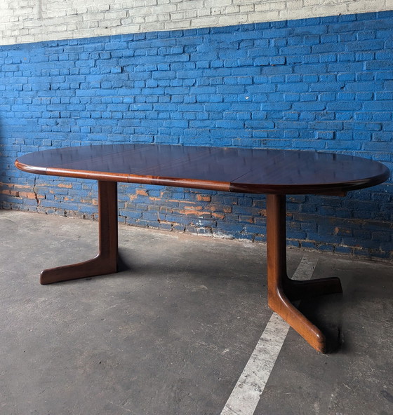 Image 1 of Vintage Eettafel Ovaal Teak Uitschuifbaar