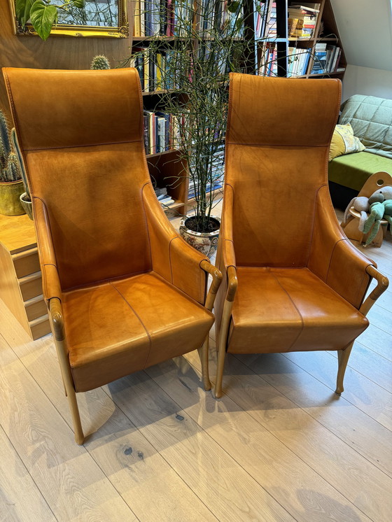 Image 1 of Giorgetti Progetti Wingchairs Van Tuigleer