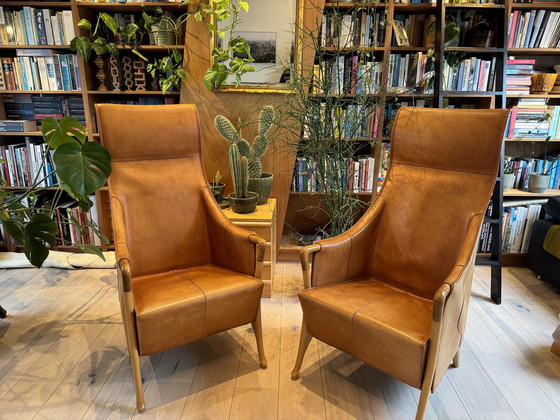 Image 1 of Giorgetti Progetti Wingchairs Van Tuigleer