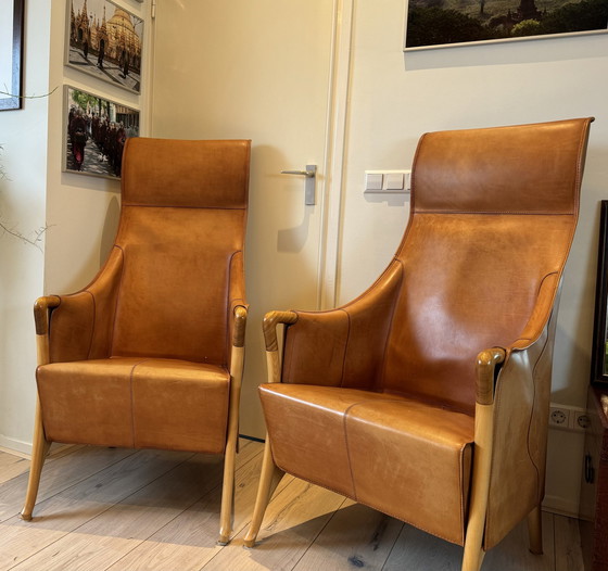 Image 1 of Giorgetti Progetti Wingchairs Van Tuigleer