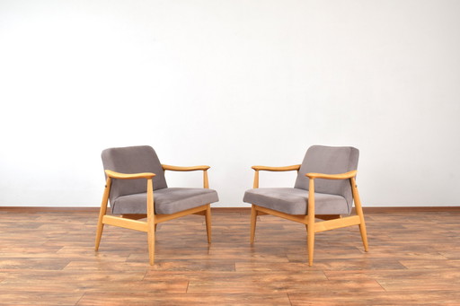 Mid Century Poolse lounge stoelen van J. Kędziorek, 1960S. Set van 2.