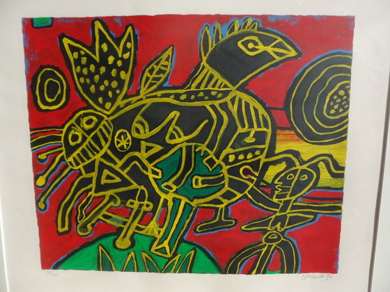 Image 1 of Corneille, Zeefdruk, Titel, Oiseau Ne Du Paysage Uit 1992.