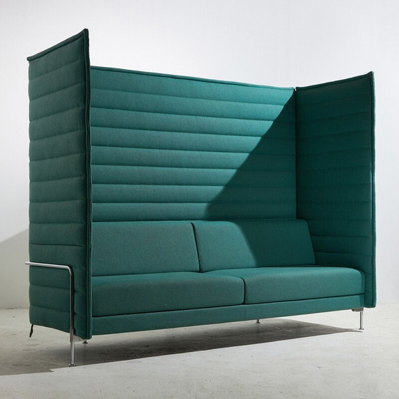 Image 1 of Vintage 3-zitsbank "Alcove Xtra High" van verchroomde stalen buis door Ronan en Erwan Bouroullec voor Vitra, 2000