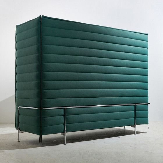 Image 1 of Vintage 3-zitsbank "Alcove Xtra High" van verchroomde stalen buis door Ronan en Erwan Bouroullec voor Vitra, 2000