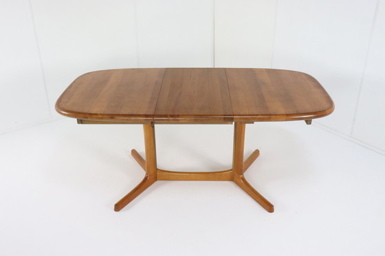 Image 1 of Dyrlund Verlengbare Ovalen Eettafel 'Bording' Vintage