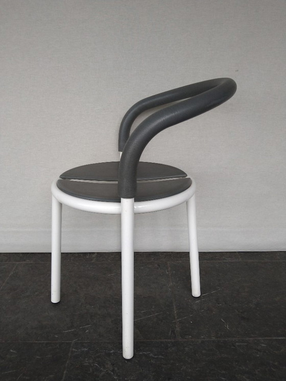 Image 1 of Fritz Hansen - Set Van 3 'Pelikan' Eettafel Stoelen- By Niels Gammelgaard