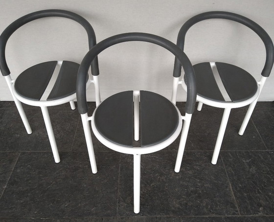 Image 1 of Fritz Hansen - Set Van 3 'Pelikan' Eettafel Stoelen- By Niels Gammelgaard