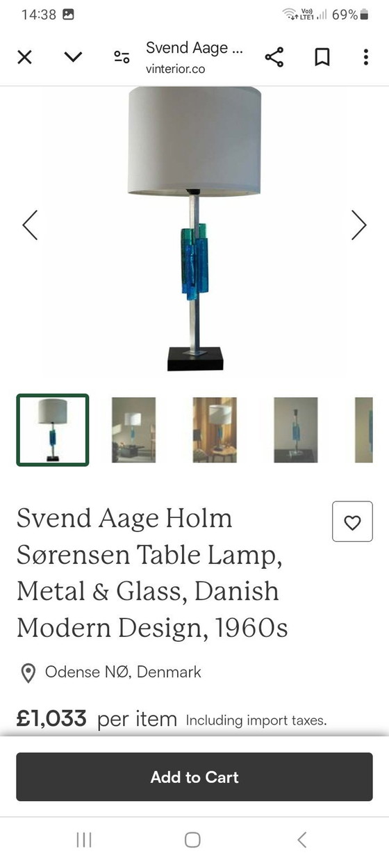 Image 1 of Svend Aage Holm Sorensen Vloerlamp