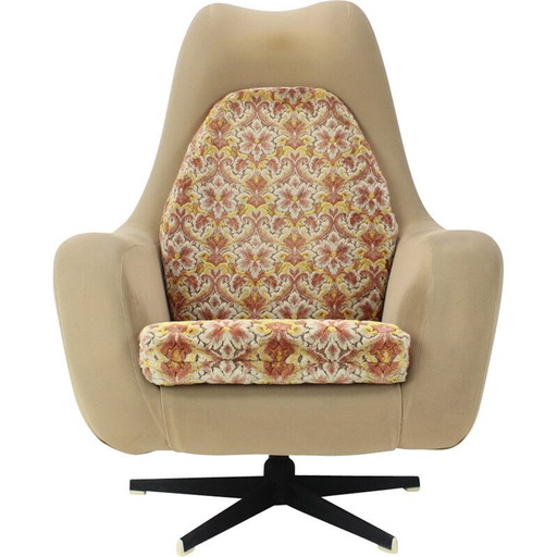 Vintage draaifauteuil, Tsjecho-Slowakije 1970