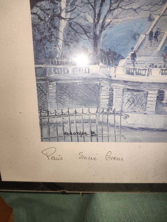 Image 1 of Aquarel van Sacré Coeur Parijs