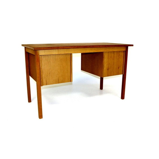 Image 1 of Scandinavische eiken bureautafel, Zweden 1960