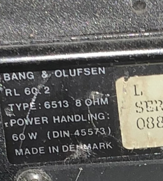 Image 1 of 2x Bang & Olufsen Luidsprekers RL 60