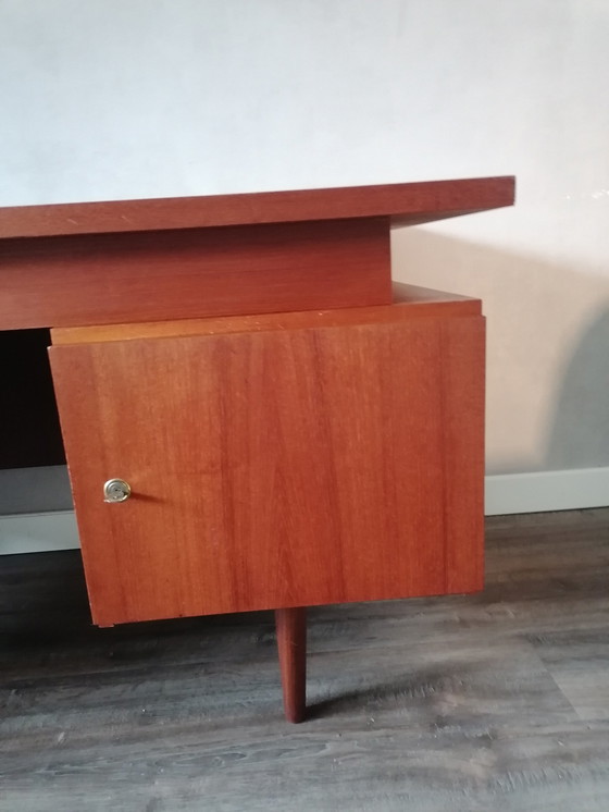 Image 1 of Vintage Teak Bureau