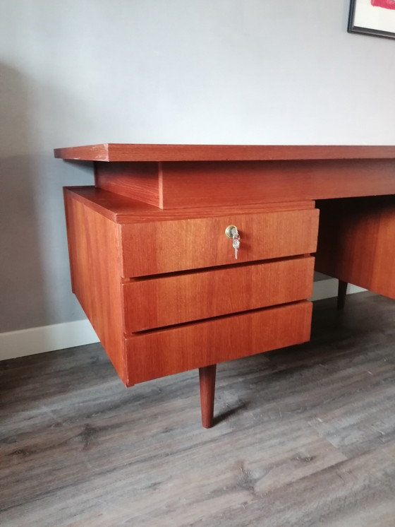 Image 1 of Vintage Teak Bureau