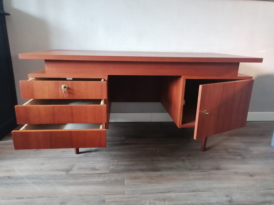 Image 1 of Vintage Teak Bureau