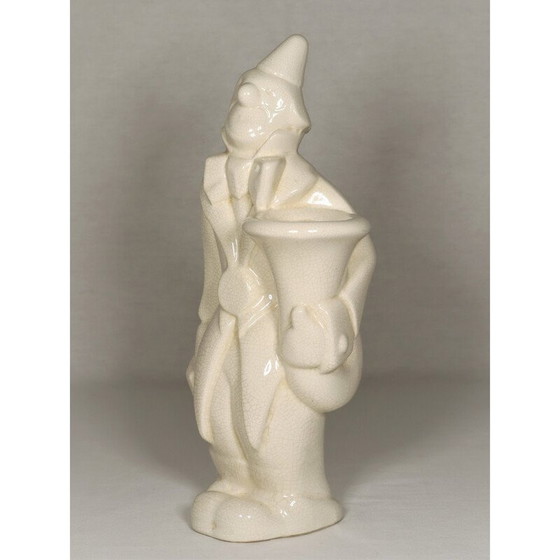 Image 1 of Vintage Art Deco keramische clown sculptuur door Nagel, 1930
