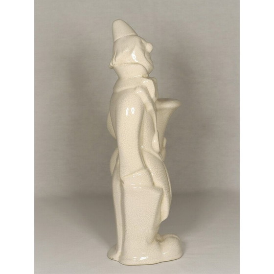 Image 1 of Vintage Art Deco keramische clown sculptuur door Nagel, 1930