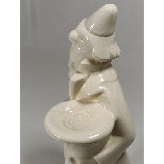 Image 1 of Vintage Art Deco keramische clown sculptuur door Nagel, 1930