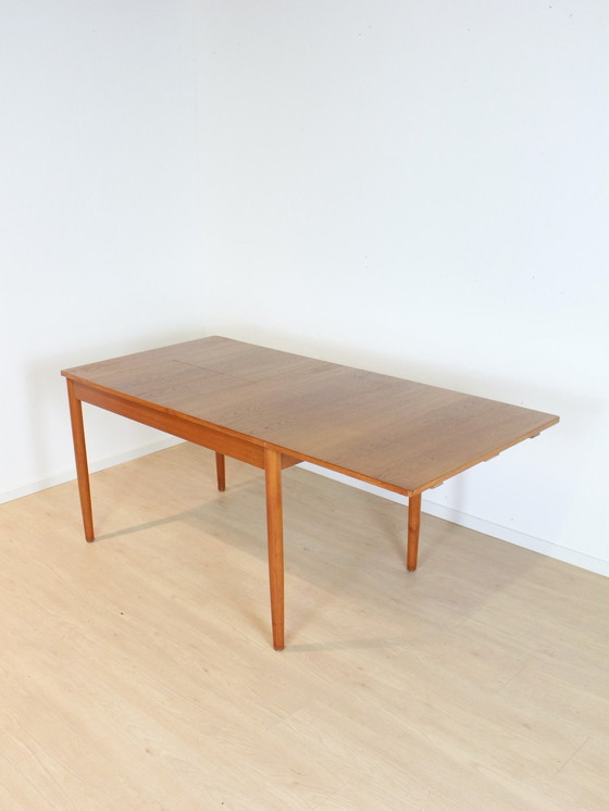 Image 1 of Vintage Teak Eettafel Met Tuimelblad