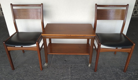 Image 1 of Scandinavische Stoelen Plus Serveerwagen ( Set ).