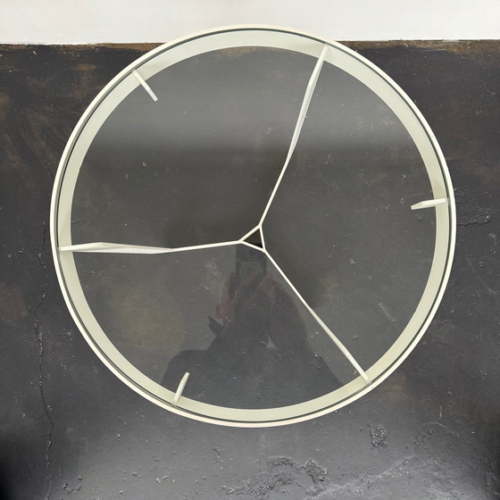 Image 1 of Bijzettafel Of Salontafel Wit Met Glas