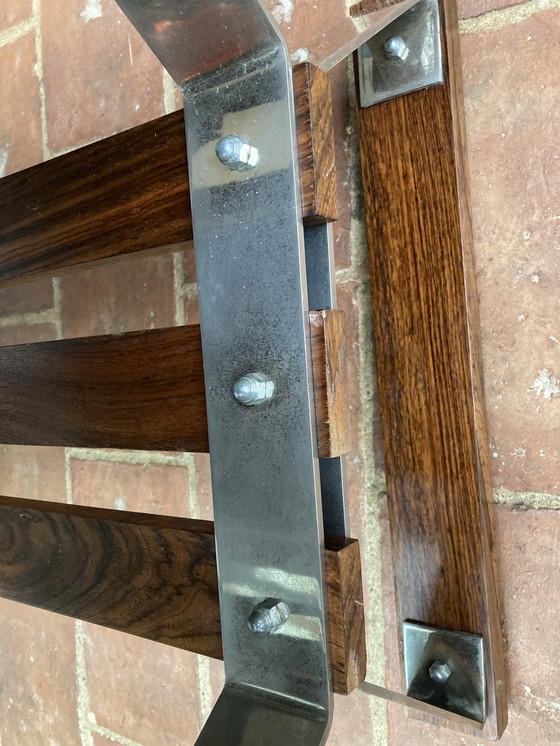 Image 1 of Table À Système, Portefeuille, Ontwerp, jaren 80 teakfineer