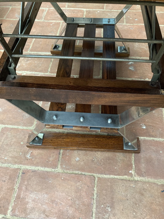 Image 1 of Table À Système, Portefeuille, Ontwerp, jaren 80 teakfineer