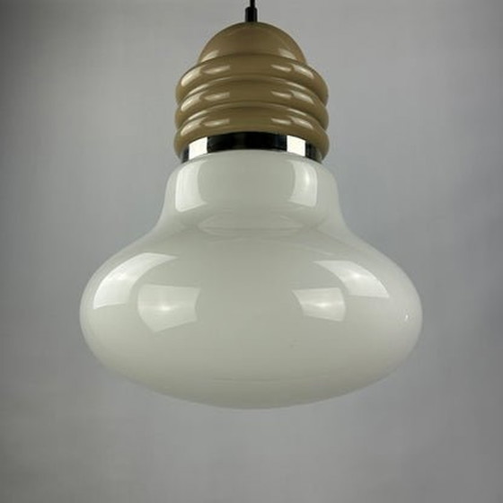 Image 1 of Enrico Tronconi hanglamp - Grote Italiaanse glazen druppel, 1960