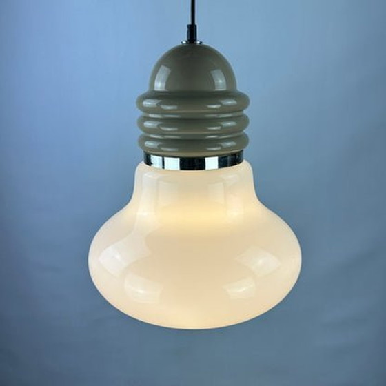 Image 1 of Enrico Tronconi hanglamp - Grote Italiaanse glazen druppel, 1960