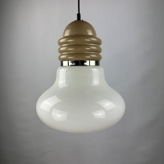 Image 1 of Enrico Tronconi hanglamp - Grote Italiaanse glazen druppel, 1960