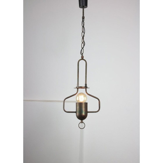 Image 1 of Vintage metalen hanglamp, 1980