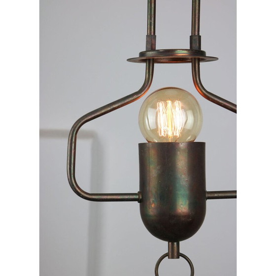 Image 1 of Vintage metalen hanglamp, 1980