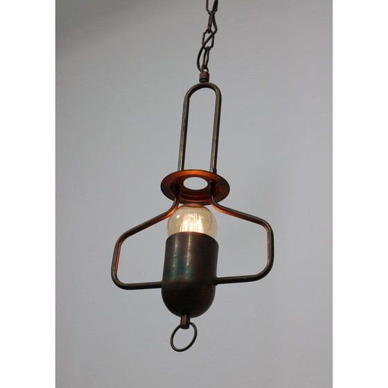 Image 1 of Vintage metalen hanglamp, 1980