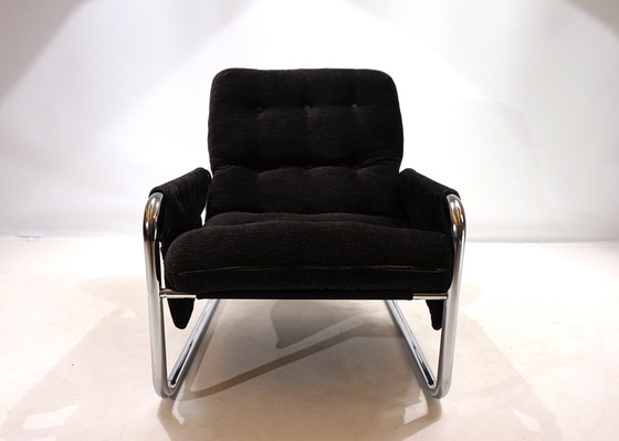 Image 1 of Set van 2 Herlag verchroomde sledestoelen van Johan Bertil Häggström, 1970