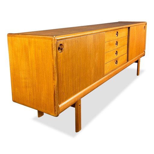 Vintage Deens design HW Klein voor Bramin teakhouten dressoir